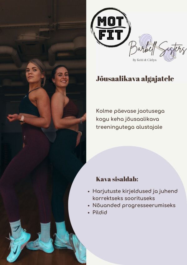 MotFit X Barbell Sisters: Jõusaalikava algajatele - Image 2